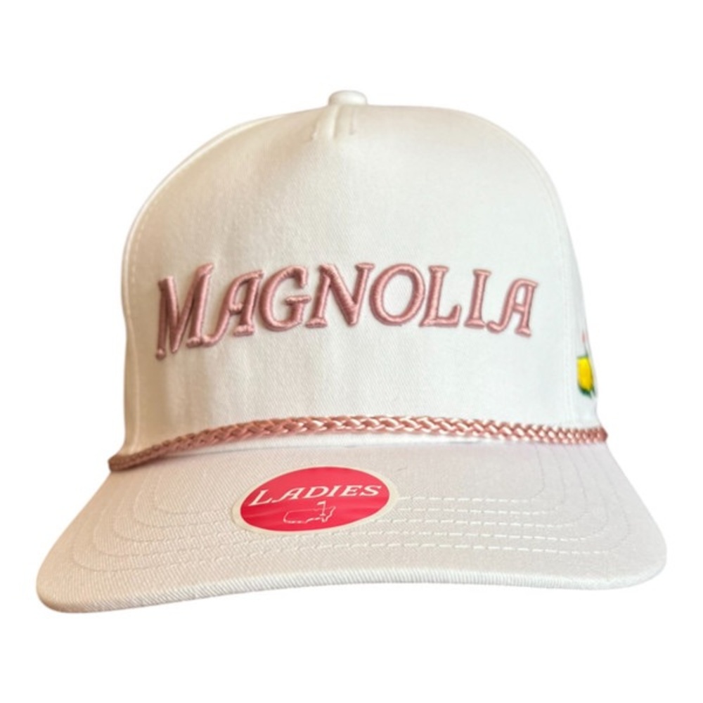 Masters Tournament Ladies White MAGNOLIA Embroidered Rope Hat!!🔥🔥🔥 - Picture 2 of 16